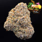 Close-up of cannabis bud with 'Mai Tai Cookies' logo in the corner